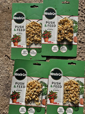 4 packs of miracle gro push and feed plant food