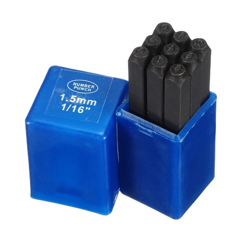 9pcs metal number stamps set - number,