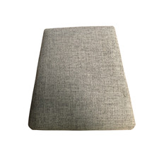 Plain Grey Fabric Chair Pad