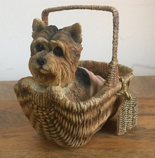 Yorkie Dog In Basket Yorkie Dog Ornament Please Take Me Home Leonardo Collection
