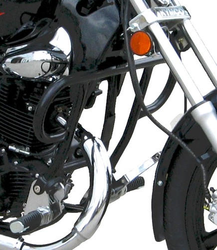 Engine guard spaan black steel - engine,