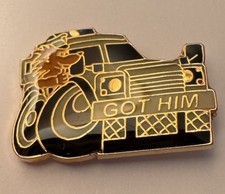 Police hedgehog stinger "GOT HIM" enamel pin badge