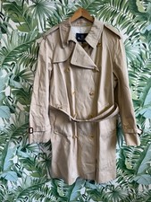 Aquascutum beige button up trench coat size 42R
