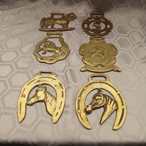 Vintage horse brasses - 6,
