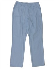 COTTON TRADERS Womens Straight Casual Trousers UK 10 Small W30 L29 Blue CP12