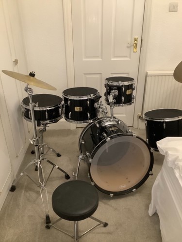 Pearl export black drum kit - drum,
