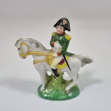Vintage Miniature Porcelain Figure Napoleon On Horseback 6cm High