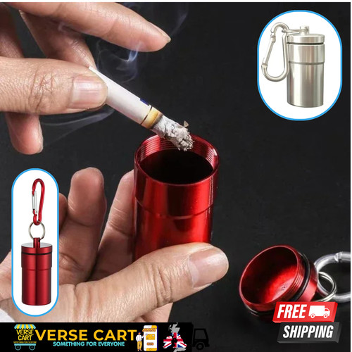 Portable pocket ashtray - portable, with
