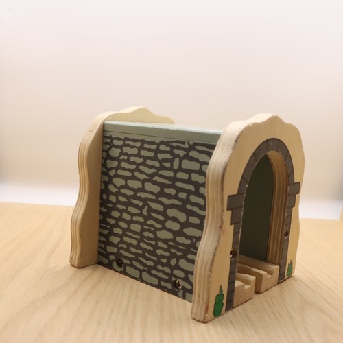 Wooden train track - train, tunnel
