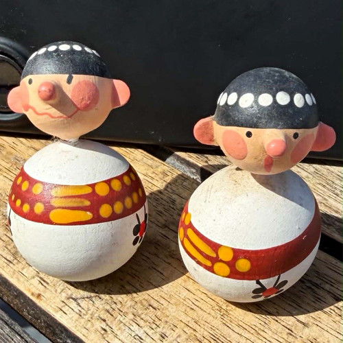 Pair japanese painted - pair,