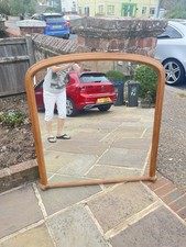 Large 19th Century Wooden Overmantle Mirror Extra Large