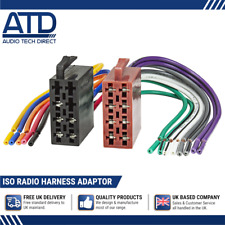 Male ISO Radio Plug Universal Connector Harness Bare HardWire Stereo Cable 16Pin