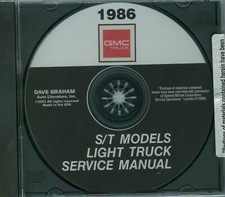 1986 GMC S/T LIGHT TRUCK