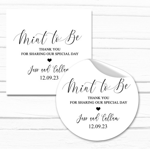Personalised wedding stickers - wedding,