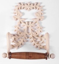 Shabby Chic White "Juliette" Rustic Heart Design Toilet Roll Holder