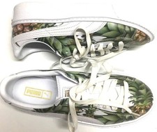Puma Basket Platform Pineapple Gold White Trainer Girls Sz 7C US
