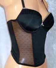 LADIES SEXY BLACK CORSET LONG