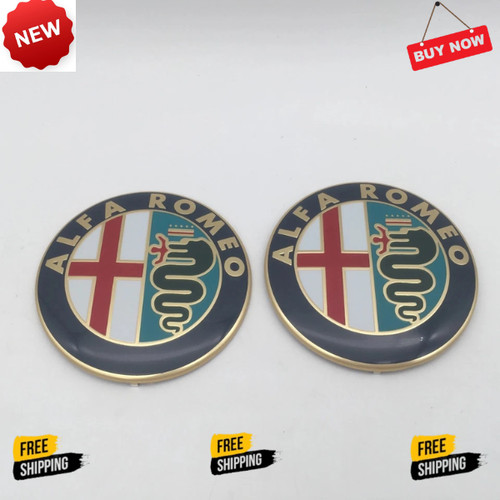 2pcs 74mm alfa romeo front - 74mm,
