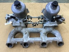 SU HS4 Set Of TwinCarburettors. 1 1/2 Inch On Hillman Imp/Sunbeam Sport Manifold