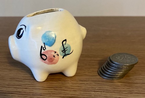 Vintage ceramic piggy bank - vintage,