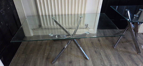 Rectangular clear glass coffee - glass,