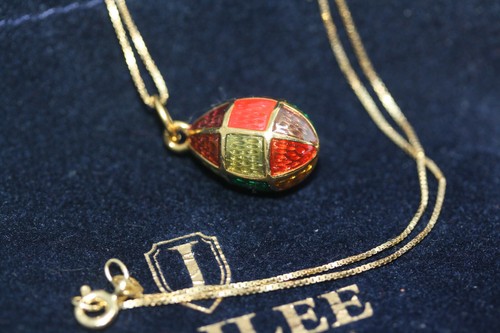 Fabergé enamel egg pendant - egg,