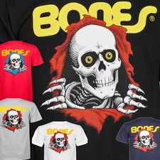 POWELL PERALTA Ripper Skateboard Tee Shirt - Black, Navy, Grey, White or Red