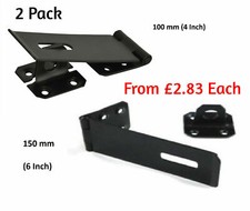2 x HASP AND STAPLE Heavy Duty