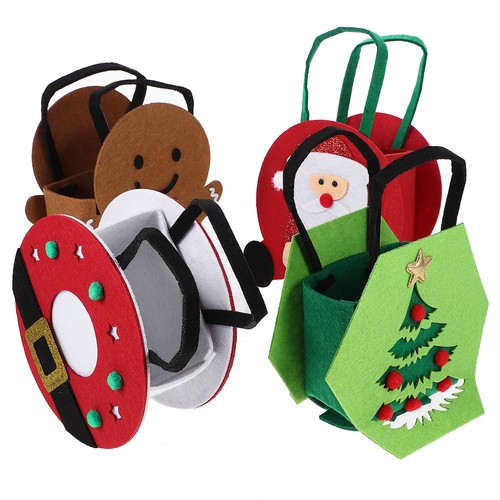 4pcs cartoon christmas tote - cartoon,