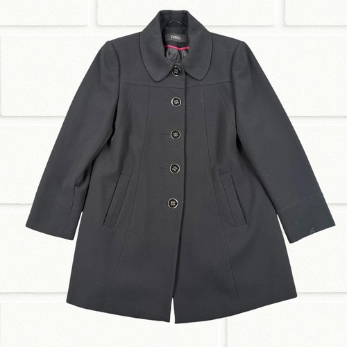 Petite black pea coat womens - petite,