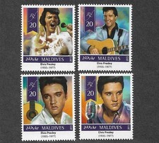 ELVIS PRESLEY STAMPS MNH  2015 MALDIVES MUSIC POP ROCK SINGER