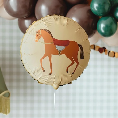 Round horse foil balloon 45 - horse,