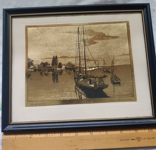 Vintage gold foil - vintage, art