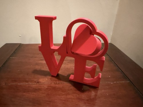 Printed love ornament - printed,