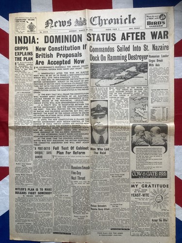 Ww2 newspaper copy march - ww2,