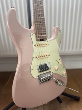 Harley Benton ST Modern Plus Electric Guitar In Shell Pink
