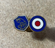 SHEFFIELD WEDNESDAY RARE ENAMEL MOD TARGET FOOTBALL SUPPORTERS BADGE