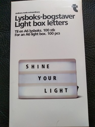 Light box letters - box,