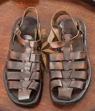 Rare Russell & Bromley Men’s Leather Sandals Brown EU42 UK 8 Made in Italy boxed