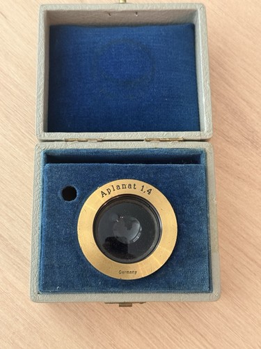 Vintage brass optical - brass, lens
