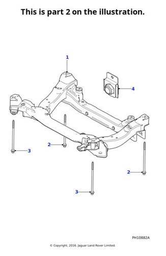 Jaguar genuine bolt - jaguar, washer