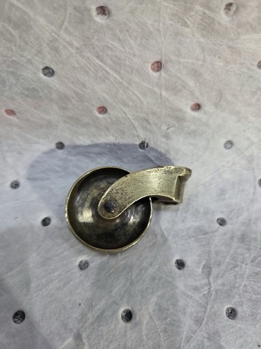 Antique vintage brass caster - antique/vintage,