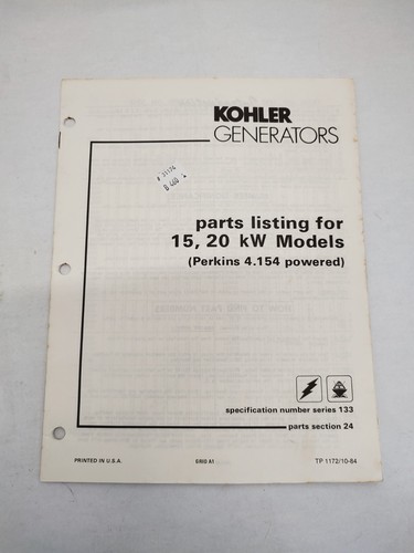 Kohler generator parts - kohler,