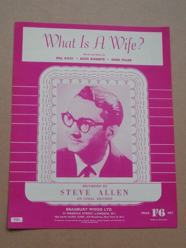 Steve allen what a wife - steve,