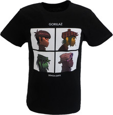 Mens Black Official Gorillaz