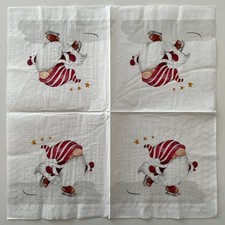 2 x cocktail paper napkins for