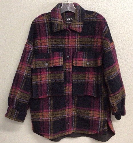 Zara plaid wool blend - blend, jacket