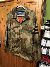 adidas Originals Camo Trefoil Windbreaker / Varsity Jacket Used Size M