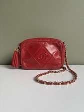 Vintage CHANEL Red Lambskin