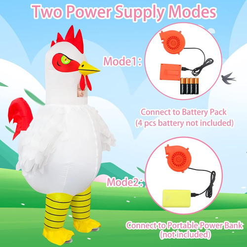 Inflatable chicken costume - inflatable,